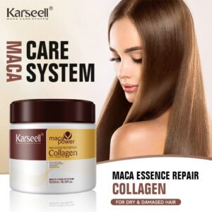 Karseell Collagen Hair Mask 500g with Argan Oil and Coconut for deep repair, hydration and smooth shiny damaged hair treatment